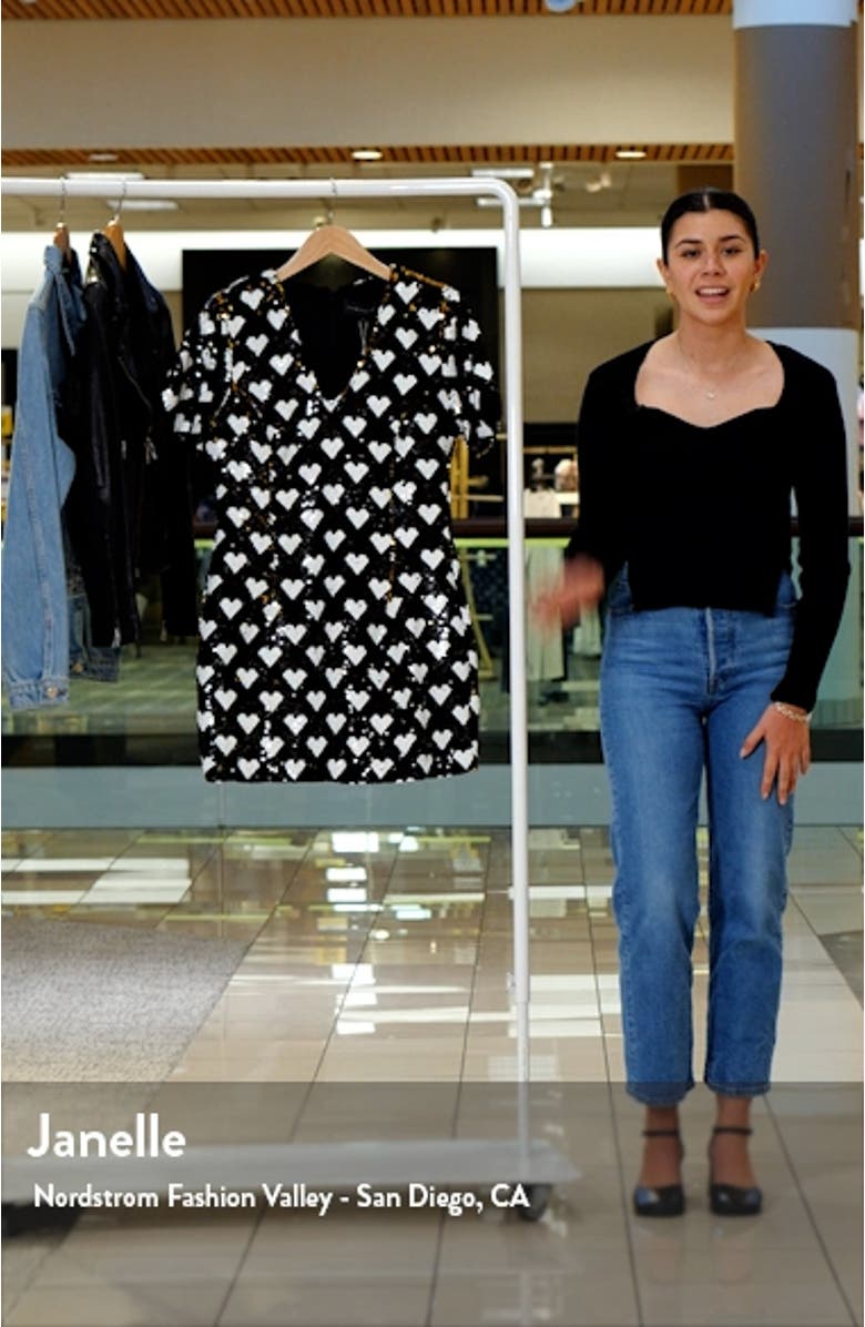 Sequin Heart Minidress, sales video thumbnail