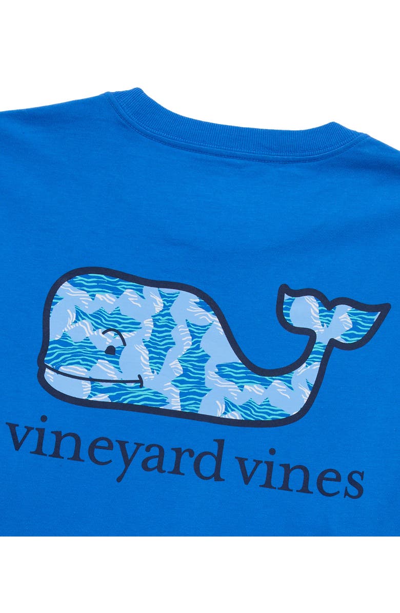 vineyard vines Rippled Fish Whale Fill Long Sleeve Pocket Graphic T-Shirt, Alternate, color, Tide Blue