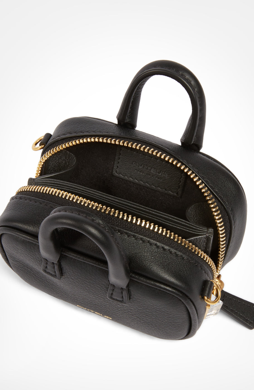 Aviteur Mini Maia Calfskin Bag In Black
