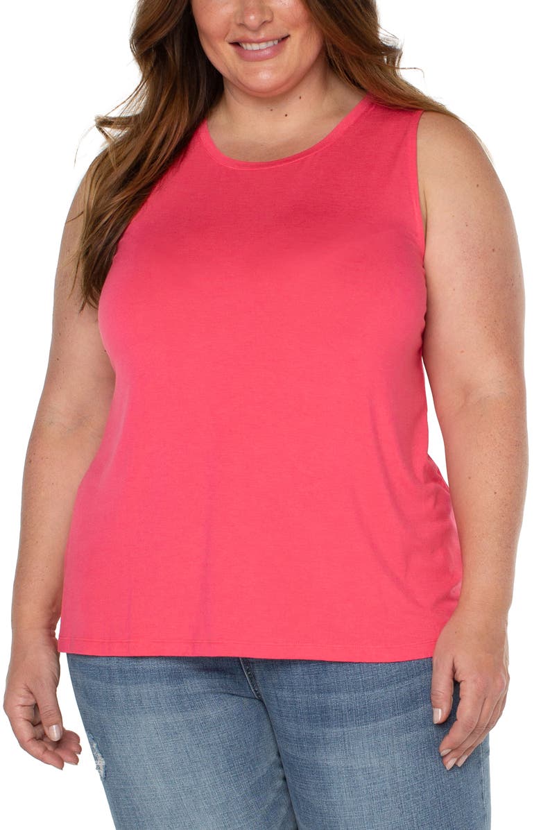 Liverpool Los Angeles Scoop Neck Jersey Tank, Main, color, Watermelon
