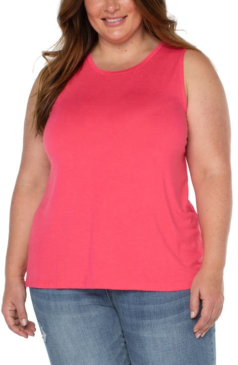 Scoop Neck Jersey Tank (Plus Size)