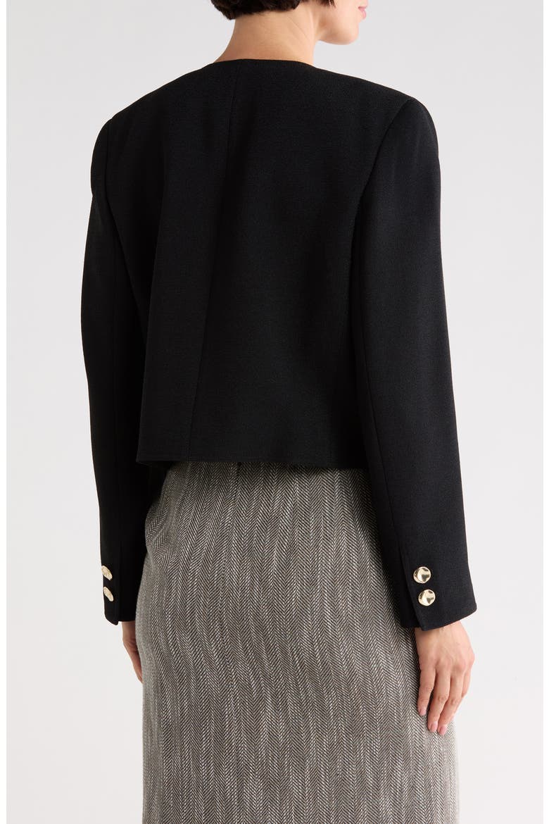 Edie Crop Blazer, Alternate, color, BLACK