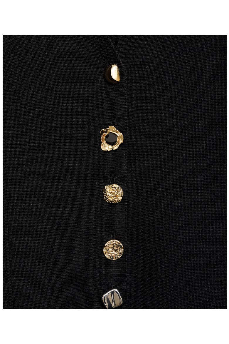 Dali Knit Jacket, Alternate, color, BLACK