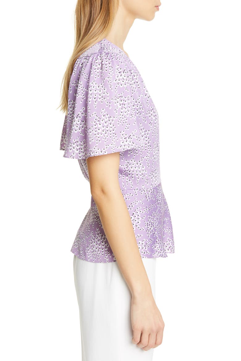 Stretch Silk Top, Alternate, color, PURPLE RHAPSODY SIDDAL FLORAL
