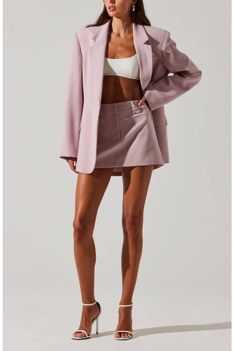 Kindra Pinstripe Blazer, Alternate, color, PINK STRIPE