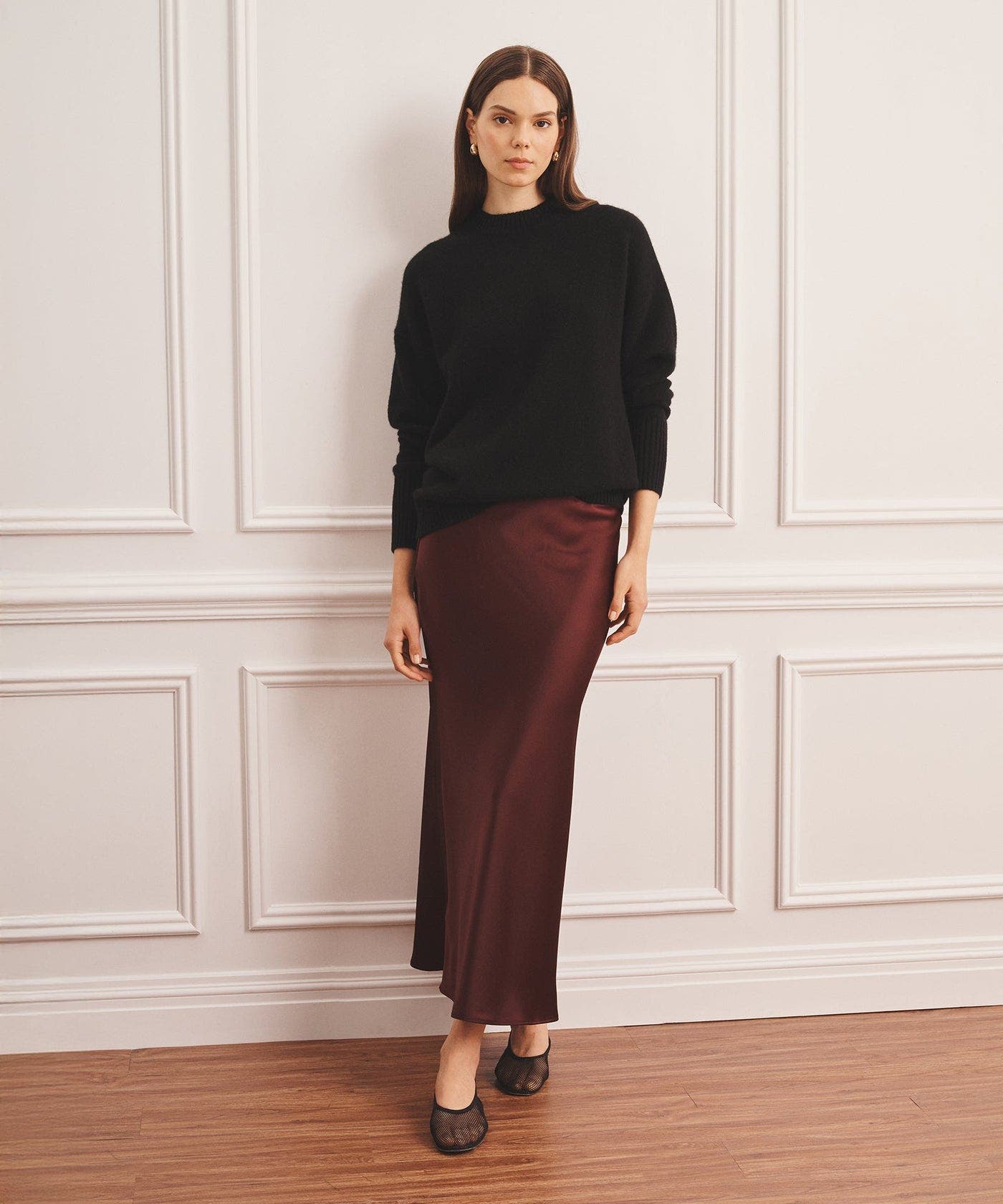 Luxe Cashmere Oversized Crewneck Sweater - image 2