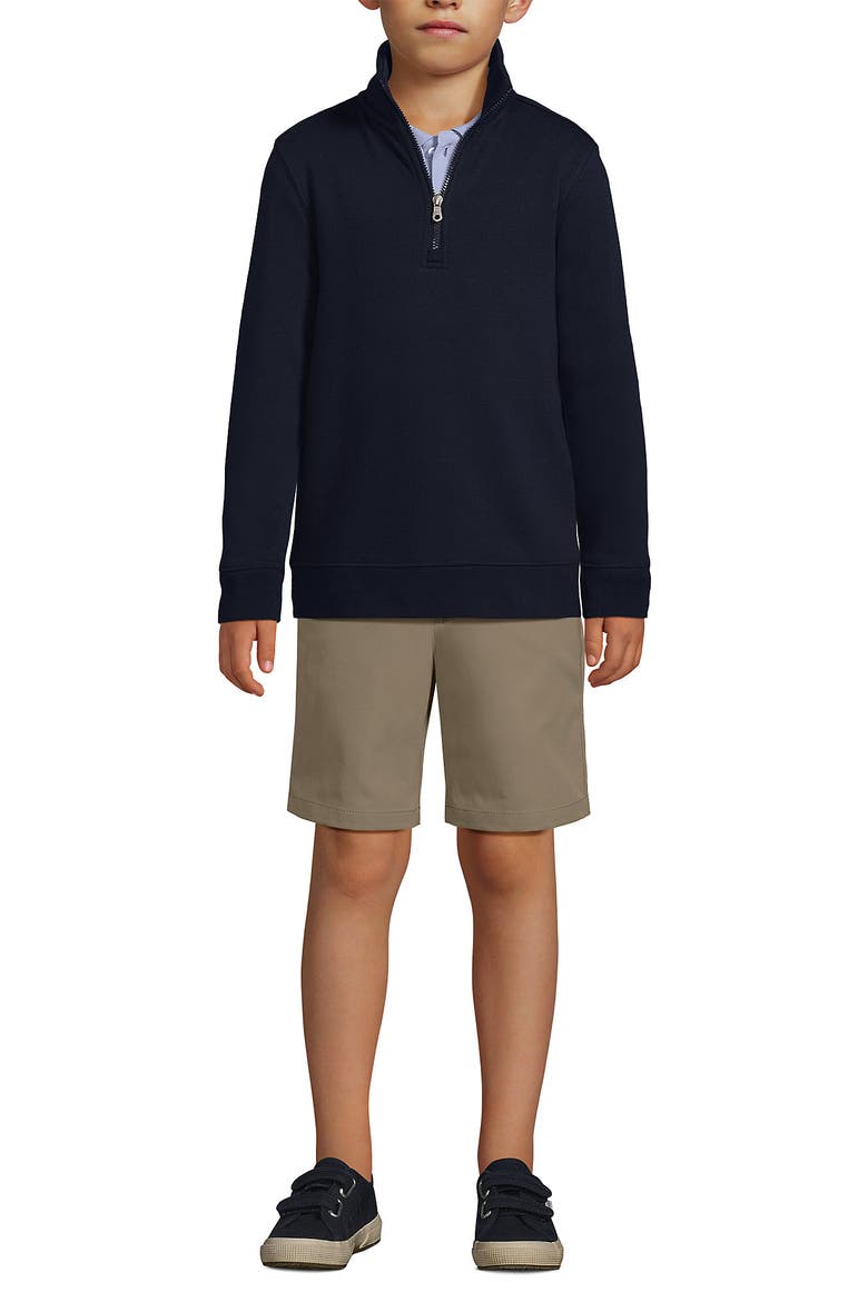 Kids Quarter Zip Sweatshirt, Alternate, color, Classic Navy