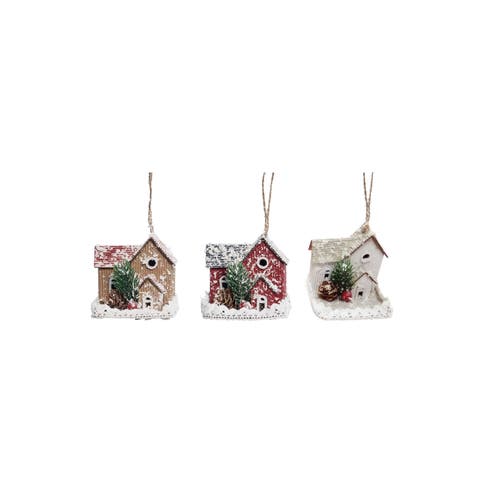 Snowy House A/3 Ornaments