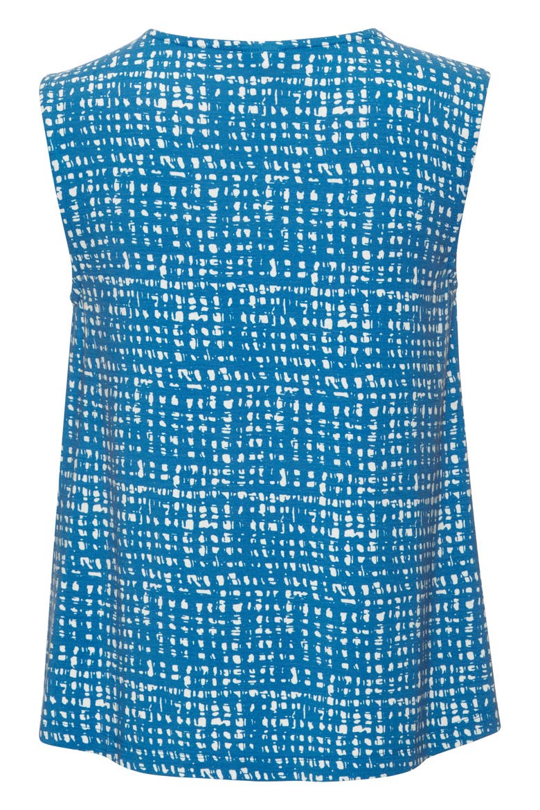 Print V-Neck Top, Alternate, color, Blue-Printed