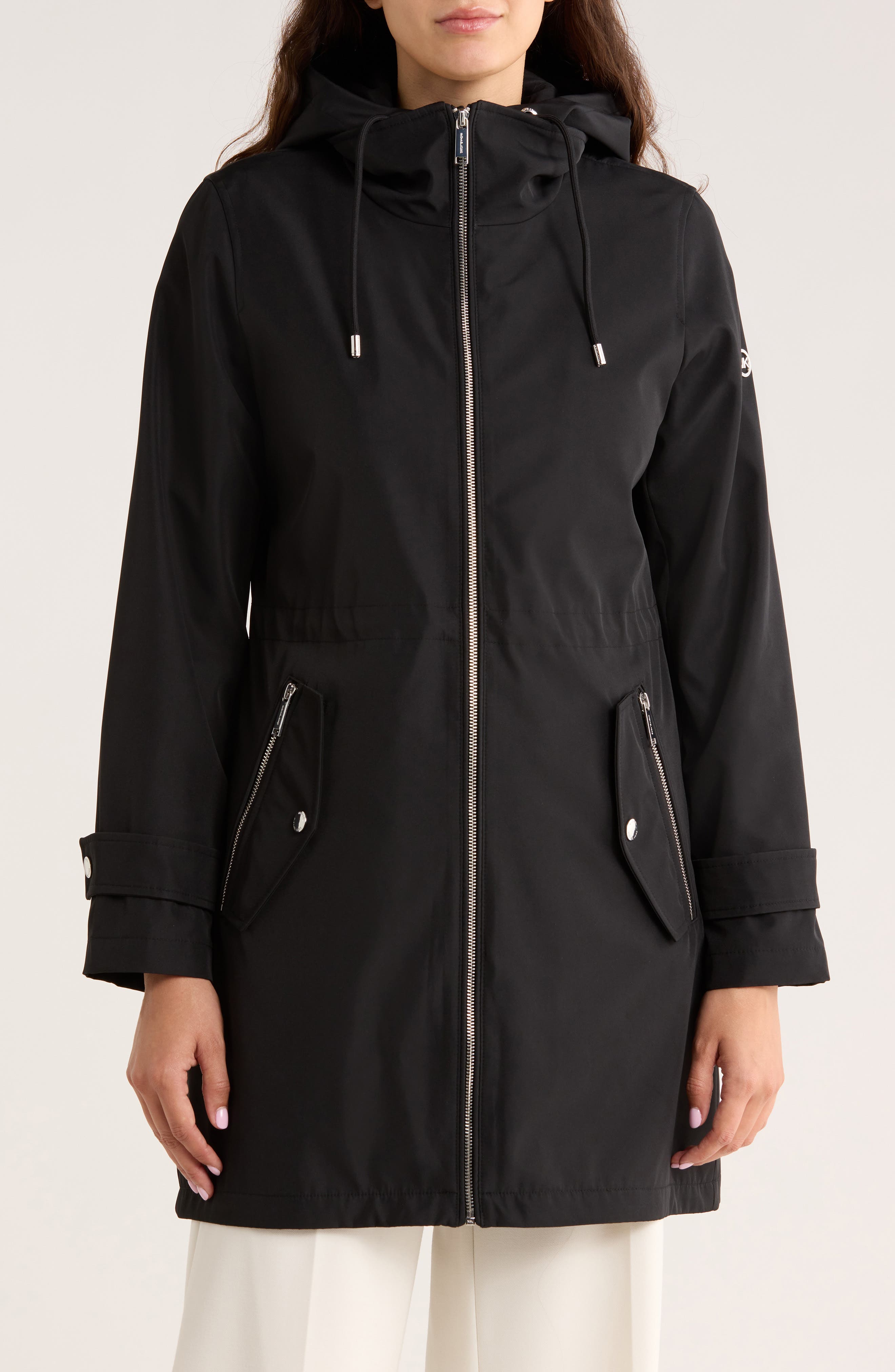 Michael Kors Water Resistant Hooded Coat