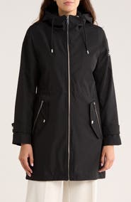 Michael Kors Water Resistant Hooded Coat