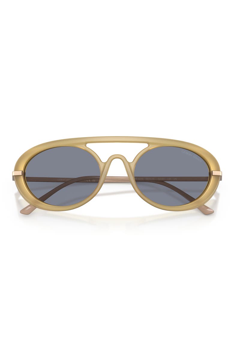 AR8256 52mm Oval Sunglasses, Alternate, color, TRANSPARENT SAND / BLUE
