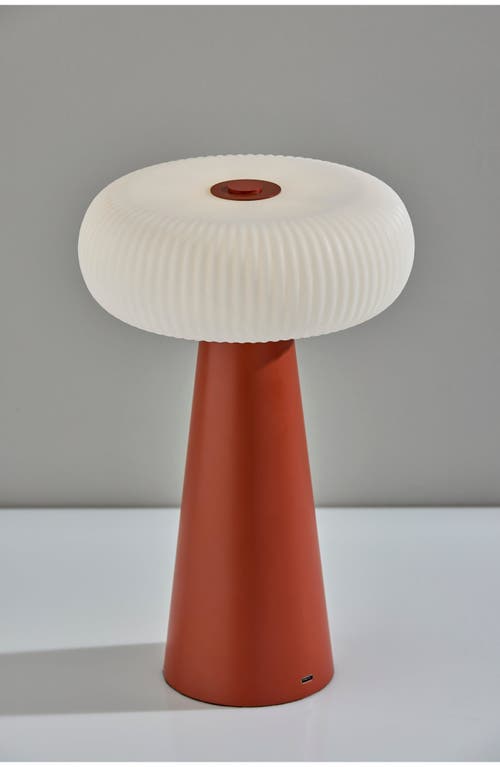 Adesso Lighting Ozzie Cordless Led Lamp In Reddish Brown