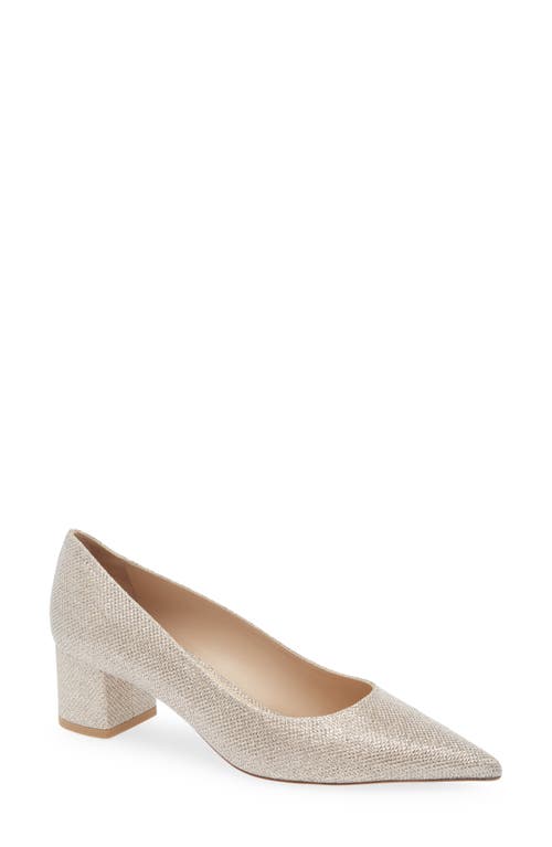 Stuart Weitzman Stuart Power 50 Block Heel Pump In Poudre New Noir
