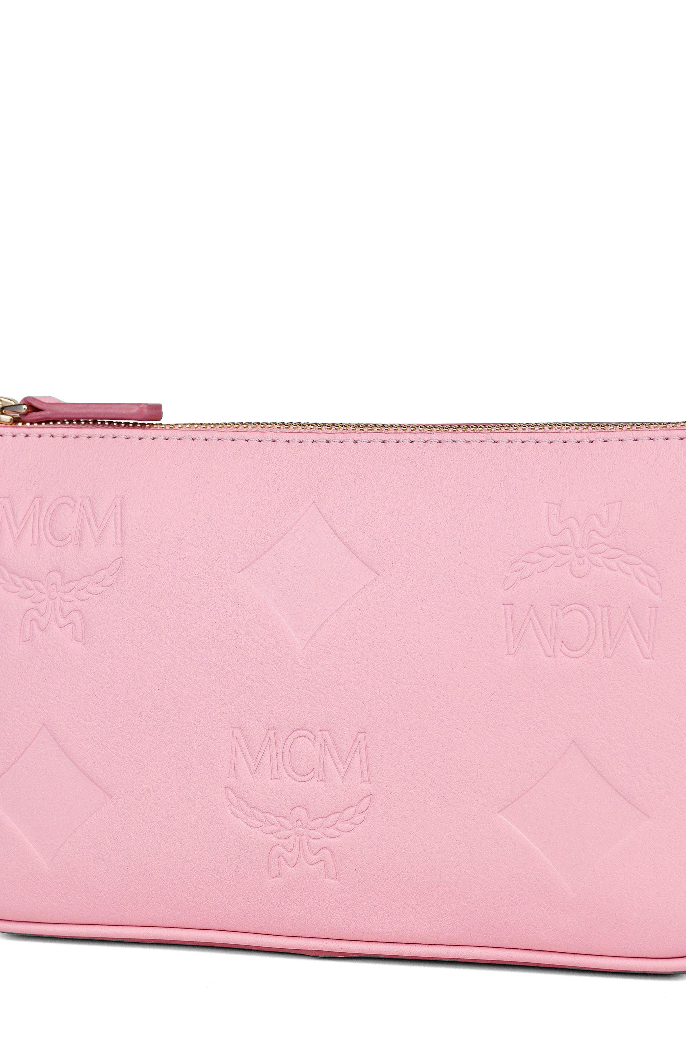 Aren Chain Crossbody in Maxi Monogram Leather, Alternate, color, Lotus Pink