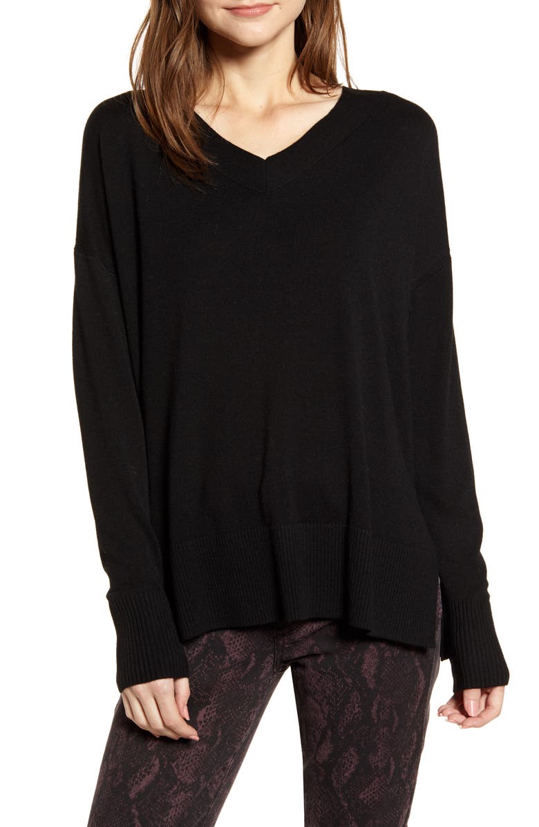 Chelsea28 V-Neck Sweater, Main, color, 