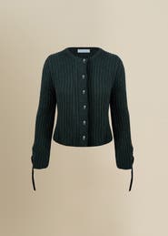 Contessa Mills Julia Cozy Thick Ribbon-Laced Mohair Blend Sweater