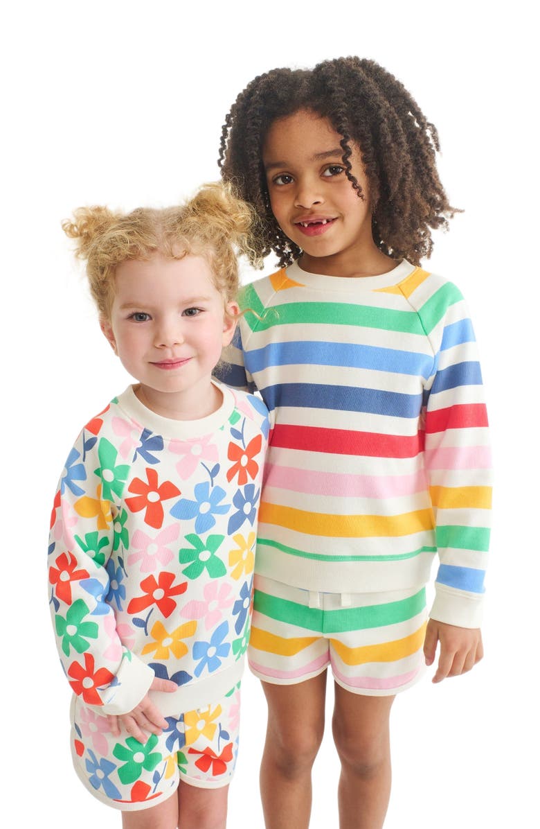 Primary Kids Recess Short In Candy Stripe, Alternate, color, Ivory Candy Stripe