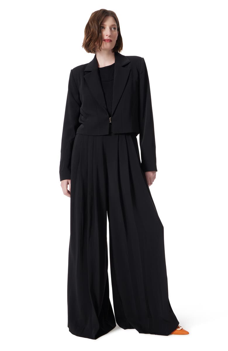 DO by Dee Ocleppo Drapey Sateen Crop Blazer, Alternate, color,