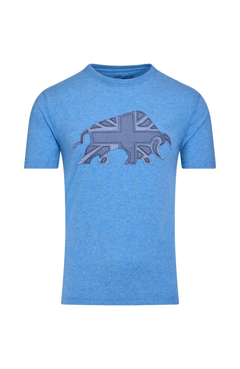 Raging Bull Union Jack Bull T-Shirt, Alternate, color, Denim Blue
