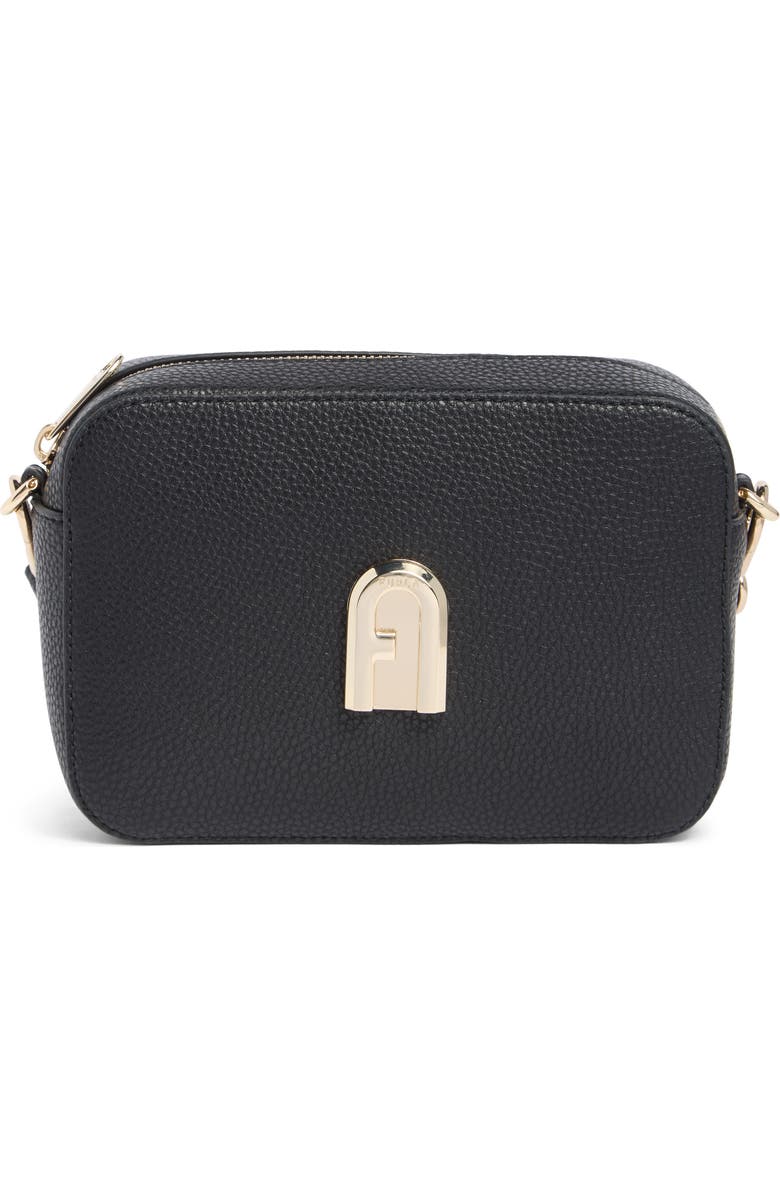Furla Gardenia Mini Camera Case Crossbody Bag, Main, color, Nero+Toni Ghiaccio