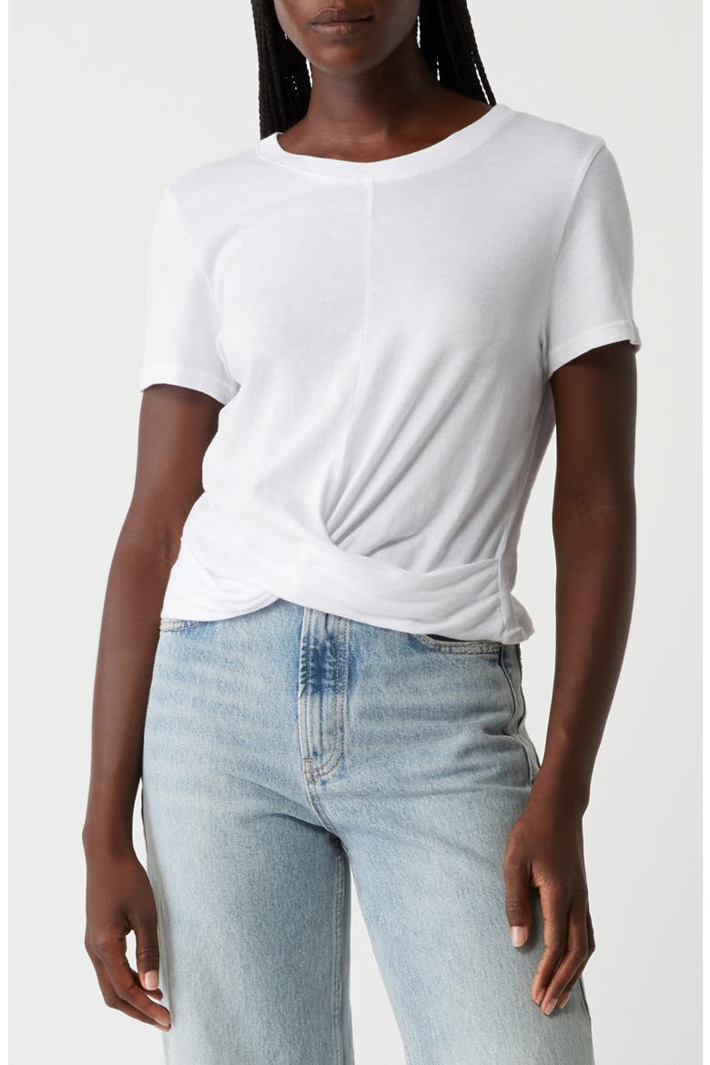 Hollis Criss Cross T-Shirt, Main, color, WHITE