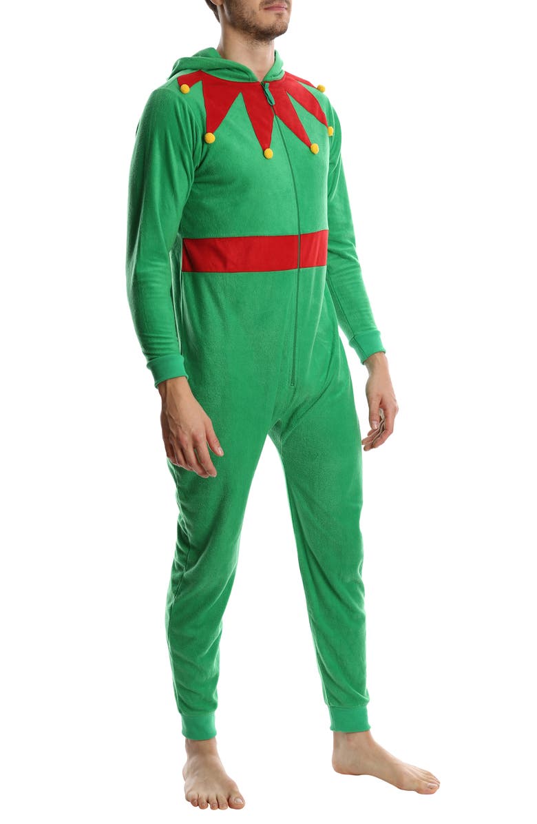 SLEEPHERO Elf One-Piece Hooded Jumpsuit, Alternate, color, Elf