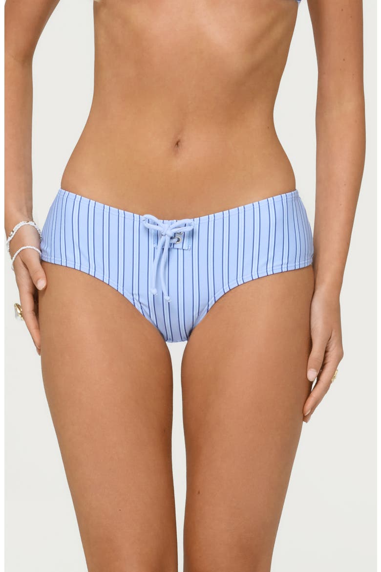 Blonca Stripe Boyshort Bikini Bottoms, Main, color, LIGHT-BLUE