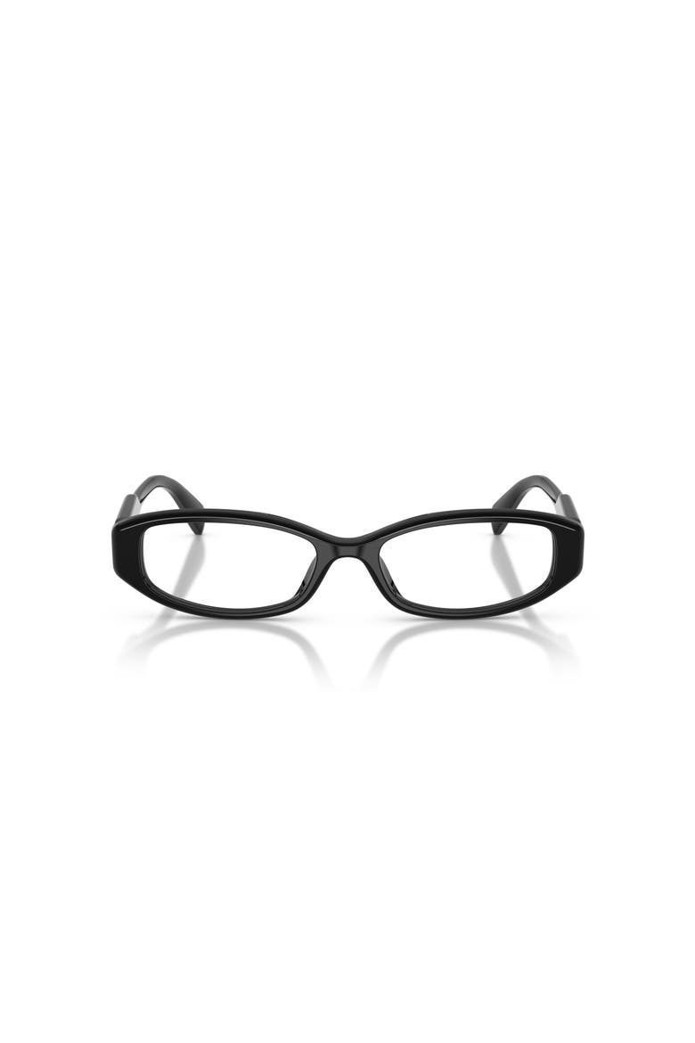 52mm Rectangle optical glasses, Alternate, color, Black