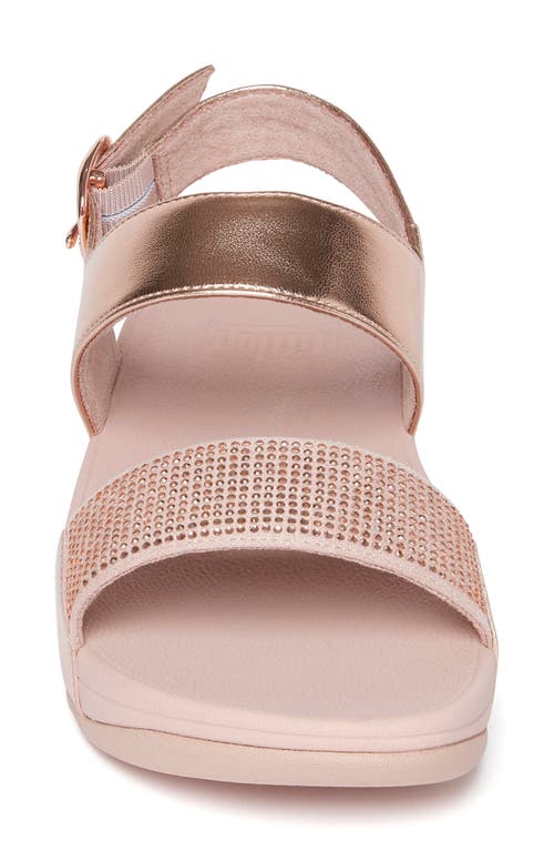 Fitflop Lulu Crystal Slingback Sandal In Gold