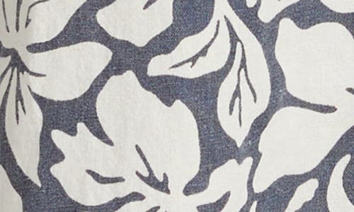 Rip Curl Las Dalias Cotton & Linen Minidress In Navy