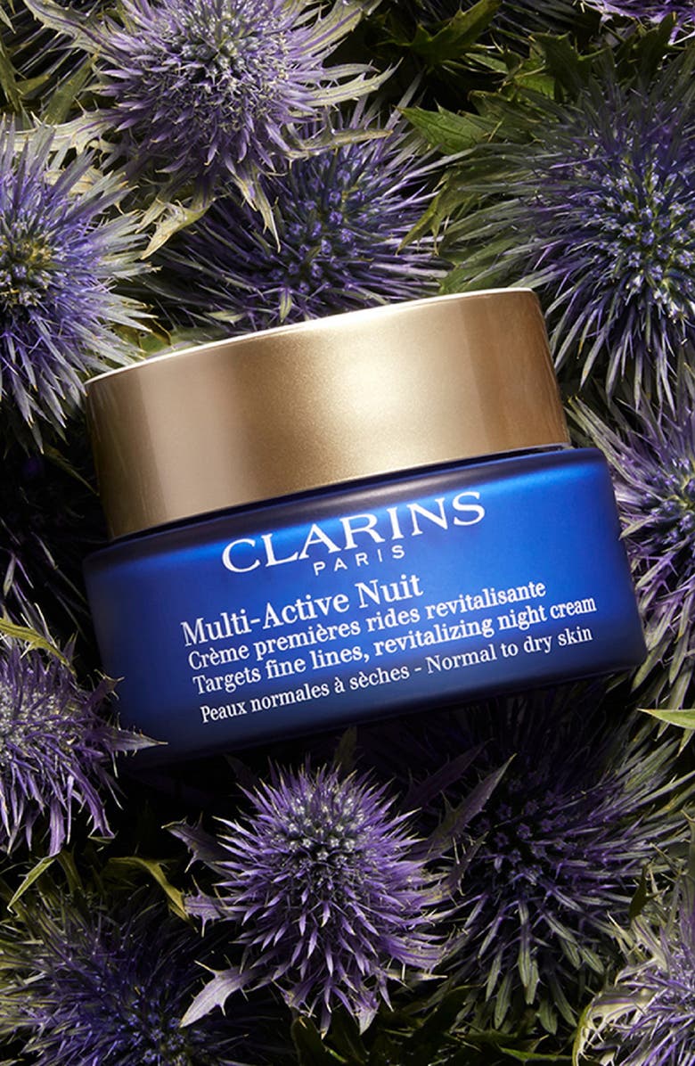 Clarins Multi-Active Anti-Aging Night Moisturizer for Glowing Skin, Dry Skin, Alternate, color, 