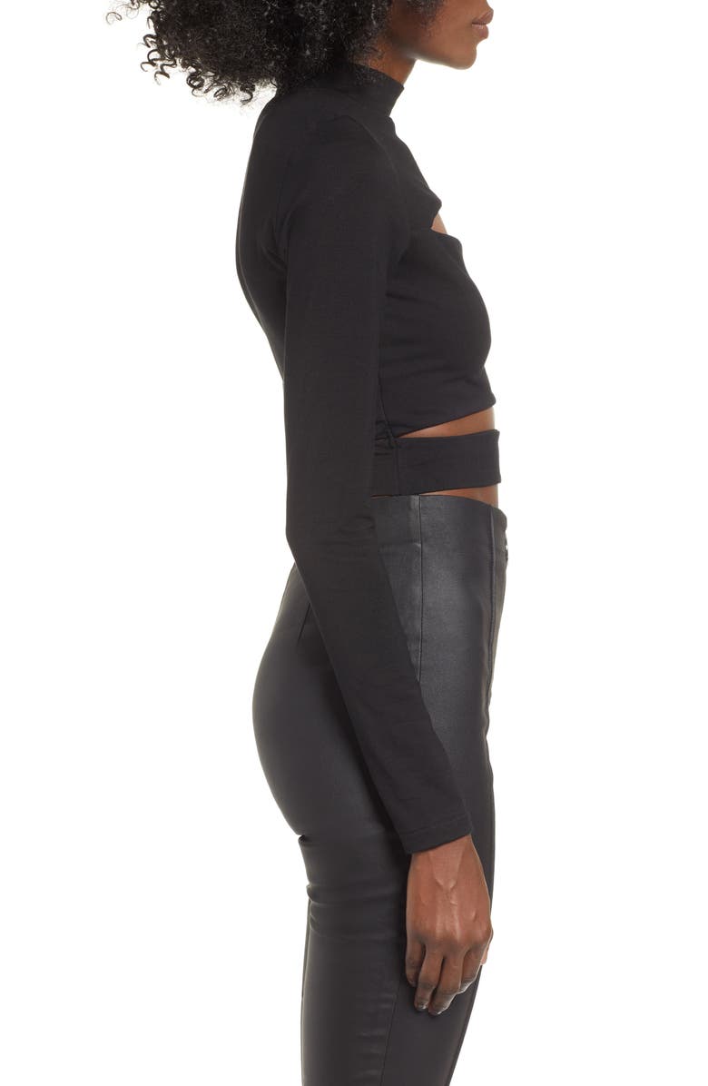 Tiger Mist Shecki Cutout Crop Top, Alternate, color, 