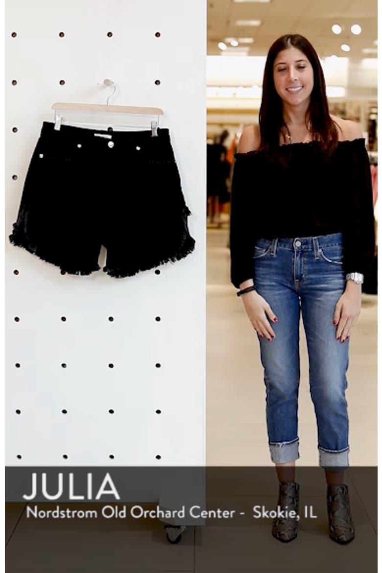 Bombshell High Waist Cutoff Denim Shorts video