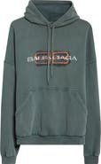 Balenciaga Large Fit BB Icon Stencil Graphic Hoodie