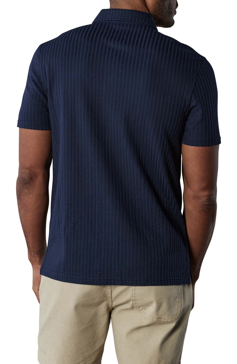 The Normal Brand Getaway Short Sleeve Knit Button-Up Shirt, Alternate, color, Navy