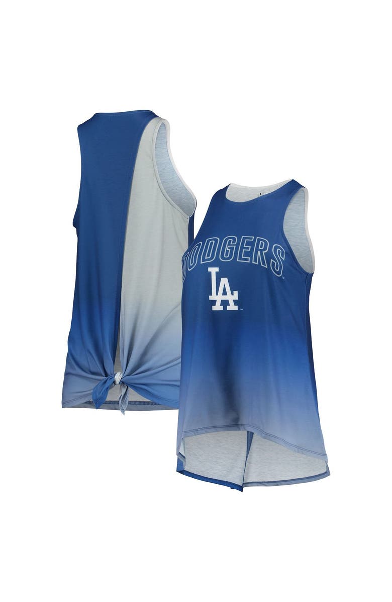 FOCO Women's FOCO Royal Los Angeles Dodgers Gradient Tie-Back Racerback Tank Top, Main, color, Royal