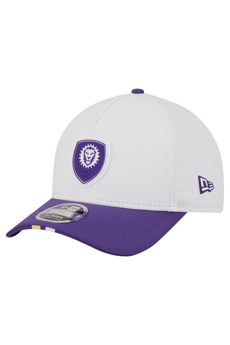 Men's New Era  White Orlando City SC 2026 MLS Kick Off 9FORTY M-Crown A-Frame Adjustable Hat, Main, color, White