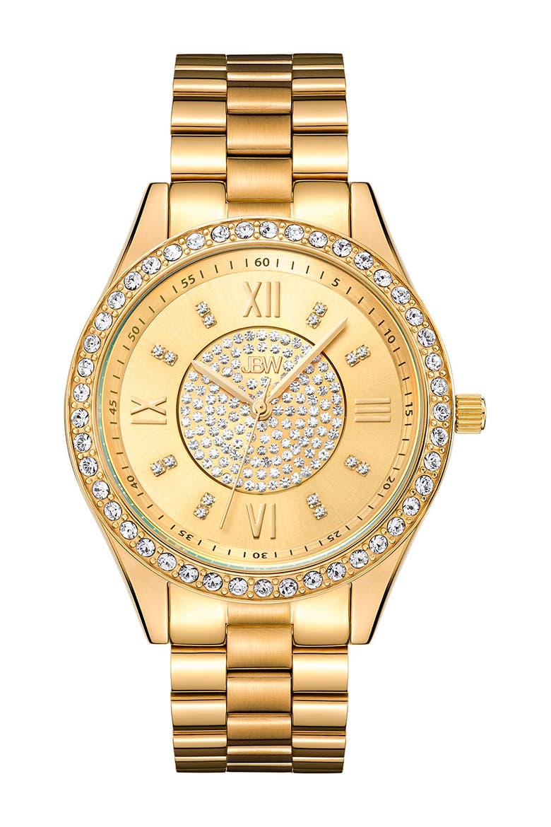 Mondrian Diamond Bracelet Watch, 37mm, Main, color, gold