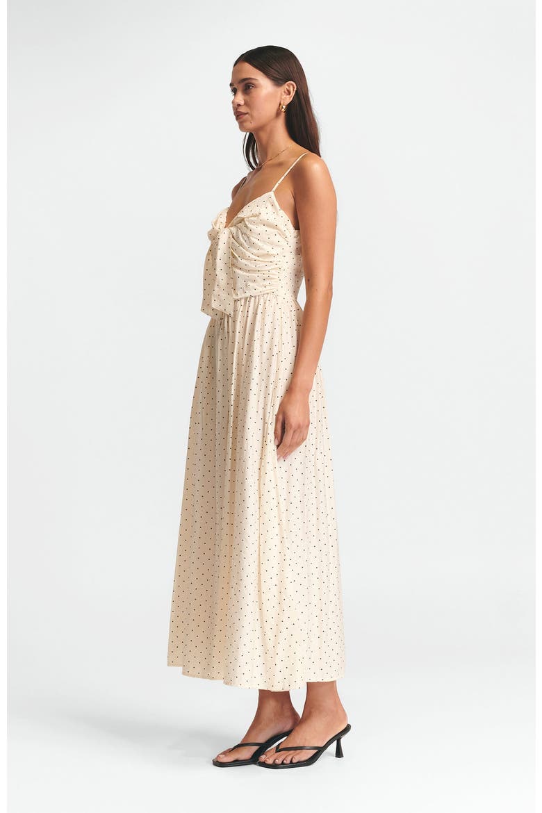 Baylen Midi Dress, Alternate, color, Cream Spot