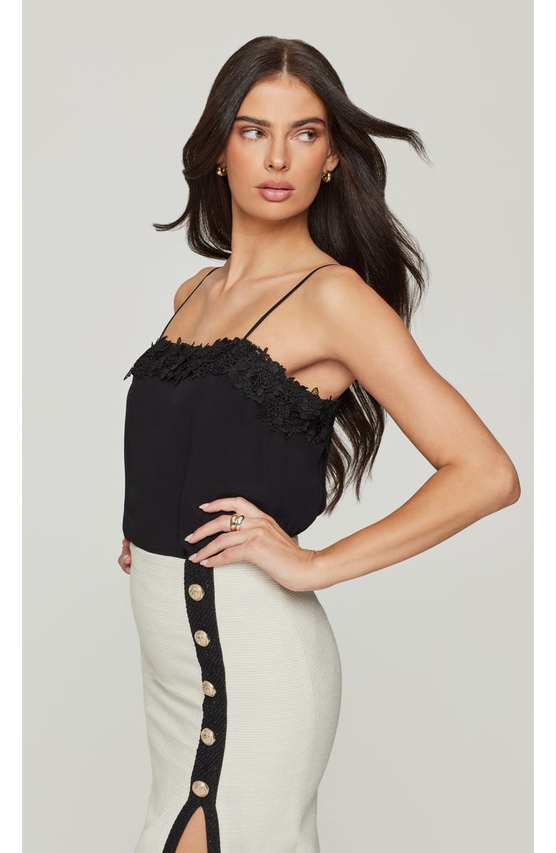 Generation Love Leah Lace Combo Cami, Alternate, color, Black