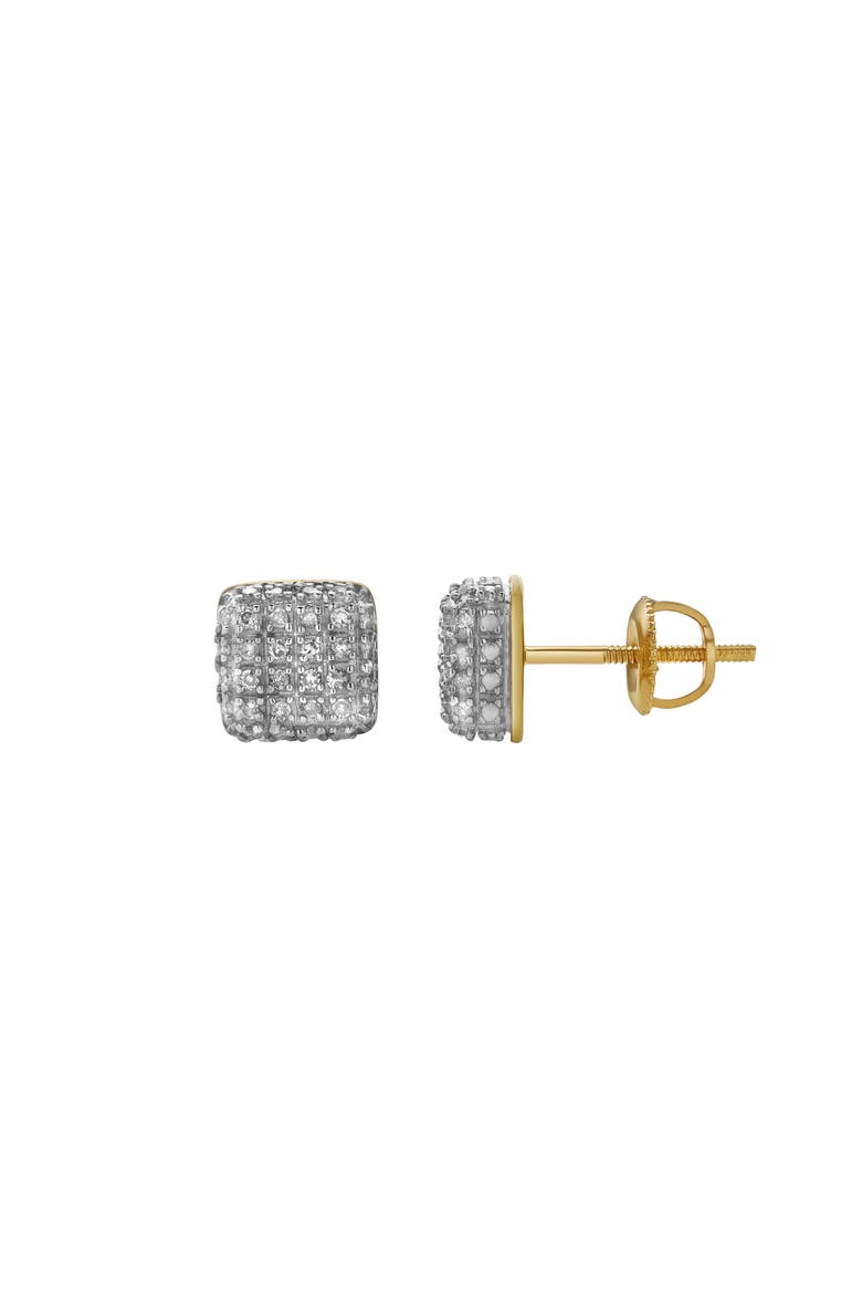 Saudade 10K Yellow Gold Diamond Unisex Earrings - 0.19 Cts, Alternate, color, 10K Yellow Gold