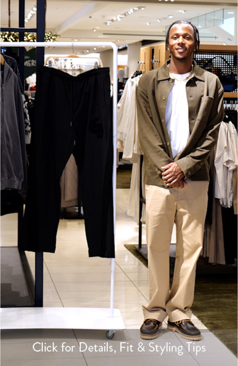 Logo Appliqué Track Pants, sales video thumbnail