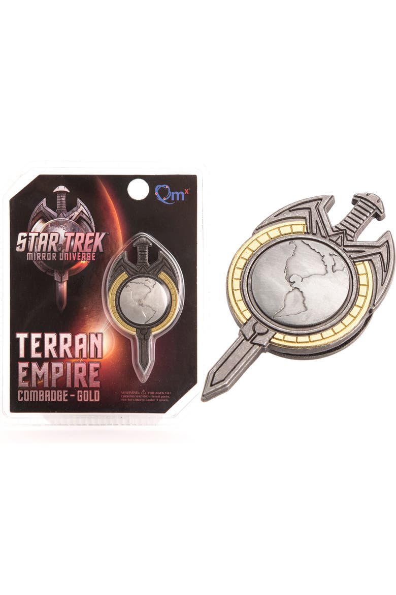Star Trek, TNG Mirror Universe Magnetic Insignia Badge, Alternate, color, Multicolored