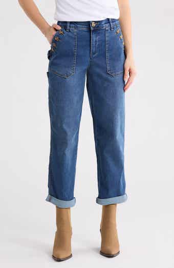 Democracy Ab Technology Cuffed Straight Jeans