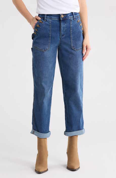 Democracy Ab Technology Cuffed Straight Jeans