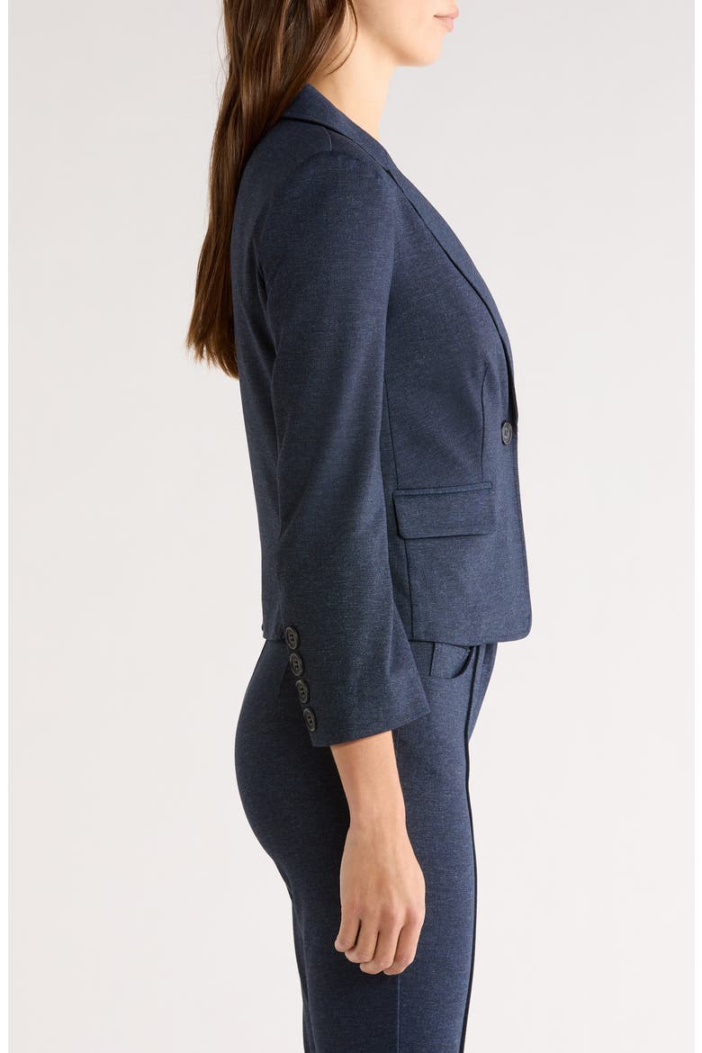Easy Single Breasted Blazer, Alternate, color, INDIGO NAVY