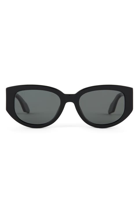 Drew 54mm Polarized Oval Sunglasses