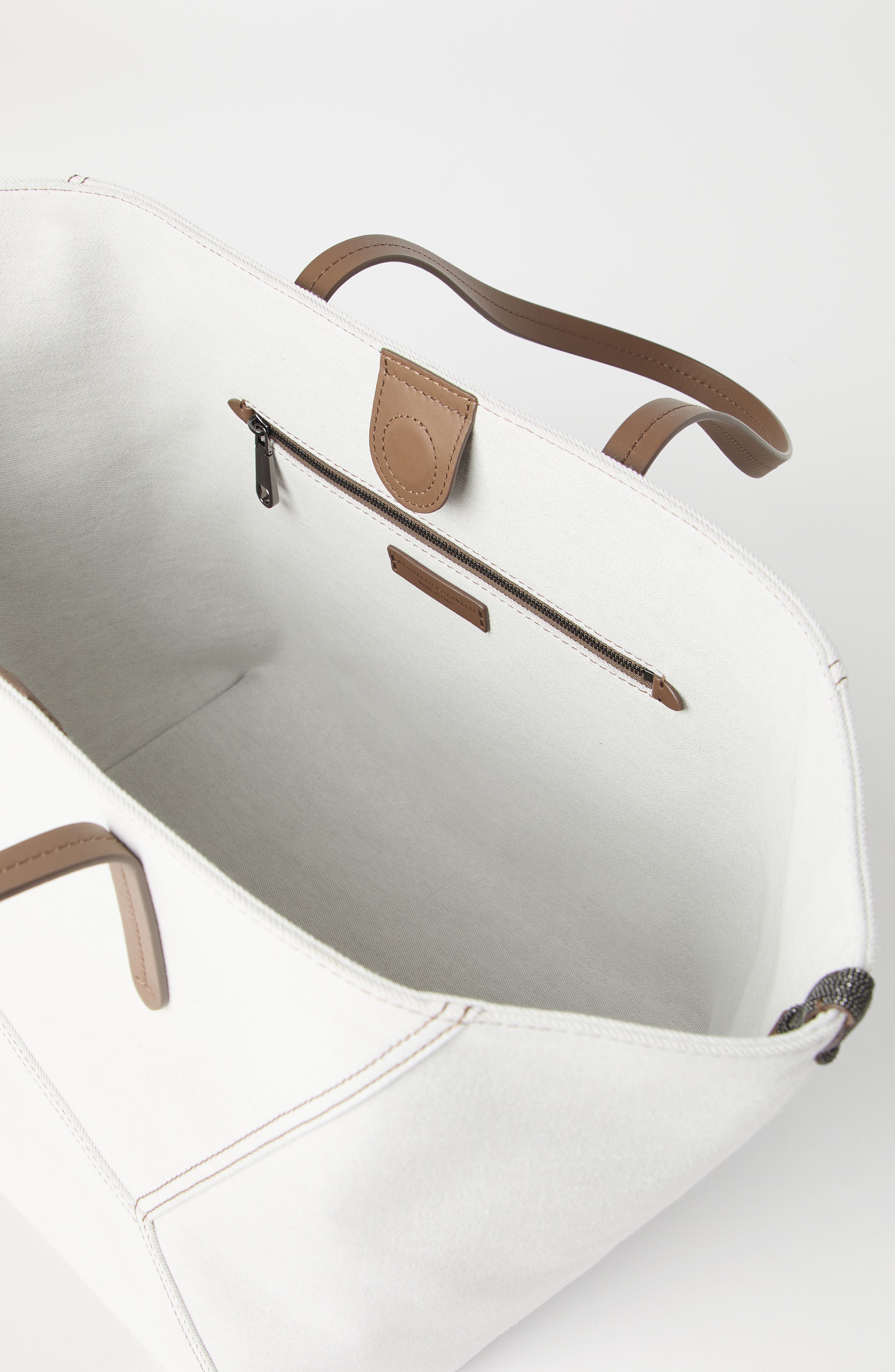 Brunello Cucinelli Gabardine BC Duo bag, Alternate, color, 