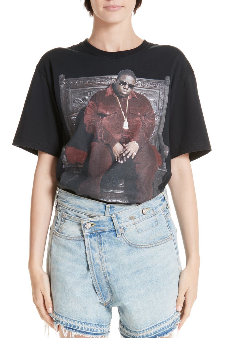 Biggie Throne Curtis Tee, Main, color, VINTAGE BLACK